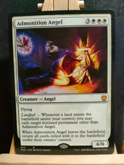 Admonition Angel - Zendikar Rising Commander - Mythic - NM (see pics) MTG - Image 1