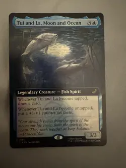 Tui and La, Moon and Ocean 0181 Foil Extended Art - MTG: Avatar The Last Airbend - Image 1