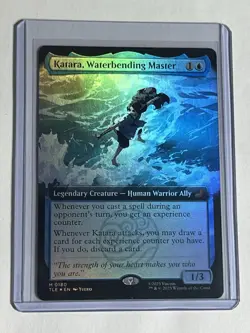 Katara, Waterbending Master Extended Art Foil MTG Avatar Mythic 180 NM X1 - Image 1
