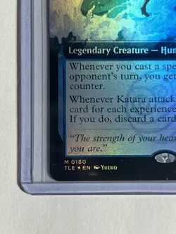 Katara, Waterbending Master Extended Art Foil MTG Avatar Mythic 180 NM X1 - Image 2