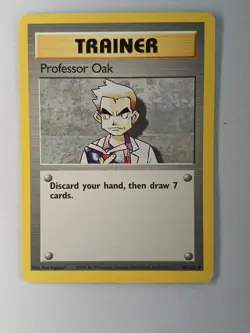 Carte pokemon ENGLISH Professor Oak (BS 88) Set de Base [PLAYED] 26.06.2025A - Image 1