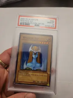 Yugioh Mystical Elf LOB-062 1st Edition PSA 10 GEM MINT Rare #062 2002 - Image 3