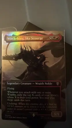Witch-King, Sky Scourge Foil Borderless Card Commander: The Lord of the Rings NM - Image 1