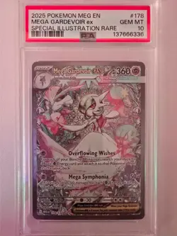 Mega Gardevoir EX #178 - PSA 10 - Mega Evolutions - Full Art Holo Pokemon Card - Image 1