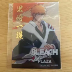 PEORDER Ichigo Kurosaki Japanese Anime Bleach Clear Card - Image 1