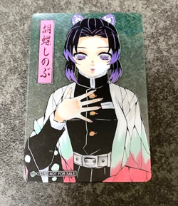 PREORDER Demon Slayer Shinobu Kocho Japanese Jump Shop Collection Clear Card - Image 1