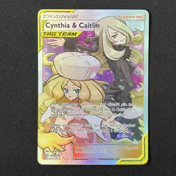 Cynthia & Caitlin 228/236 Cosmic Eclipse Full Art Pokemon Card - Image 2