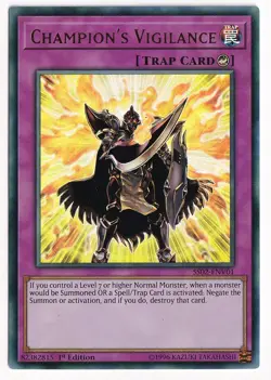 Yu-Gi-Oh TCG Champion's Vigilance SS02-ENV01 1st Edition Ultra Rare Card - Image 1
