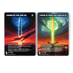Set of 10 Swords Proxy Cards, Fire and Ice, Feast and Famine, War and Peace! - Image 3