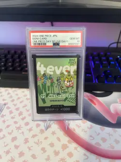 PSA 10 GRe4N BOYZ One Piece TCG Don!! Card One Piece Day 1 2024 - Image 3