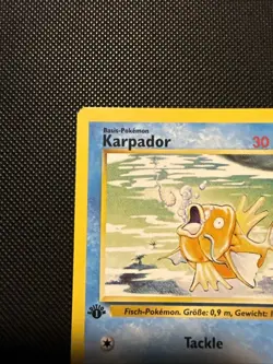 German Magikarp Karpador Base 1st Edition Pokemon 35/102 Card - Image 2