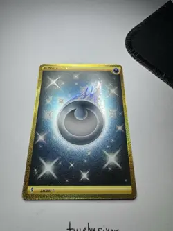 Pokemon Darkness Energy TCG Card 236/203 Evolving Skies Gold Secret Rare - Image 3