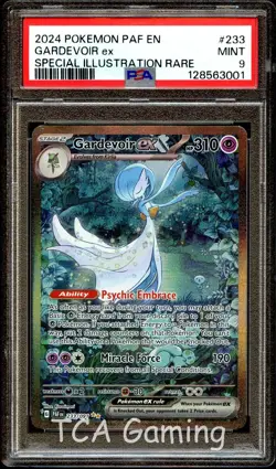 PSA 9 MINT Gardevoir Ex 233/091 SPECIAL ILLUSTRATION RARE Pokemon Card 001 - Image 1