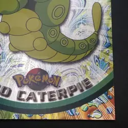Caterpie #10 - TOPPS Black Logo - HOLO - TV SERIES 1 - POKEMON CARD - NM/M - Image 4