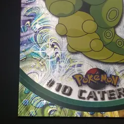 Caterpie #10 - TOPPS Black Logo - HOLO - TV SERIES 1 - POKEMON CARD - NM/M - Image 5