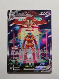 Deoxys VMAX GG45/GG70 Crown Zenith Holo Pokemon Card - Near Mint - Image 1