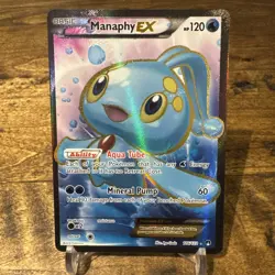 Pokemon TCG Manaphy EX Full Art Ultra Rare Card 116/122 XY Breakpoint NM - Image 1