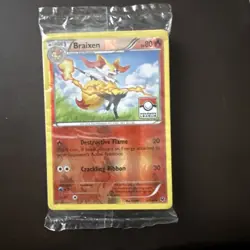 REVERSE HOLO Pokemon TCG Card XY Fates Collide Braixen 12/124 sealed pack x 20 - Image 2