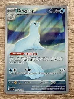 Dewgong 097/094 Phantasmal Flames Pokemon Card IR Near Mint Fresh Pack Pull - Image 1