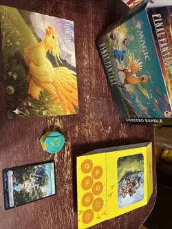 Chocobo Bundle Tokens Click Wheel Track Foil Land Cards & Box MTG Final Fantasy - Image 1