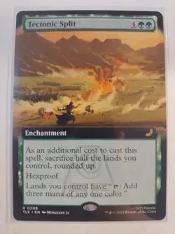 MTG Tectonic Split (Extended Art) NM Avatar: The Last Airbender 0208 Reg - Image 1
