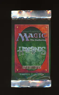 1995 Magic The Gathering Homelands Factory Sealed Booster Pack - Image 1