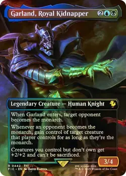 Foil Garland, Royal Kidnapper (Borderless) [FINAL FANTASY] MTG - Image 1