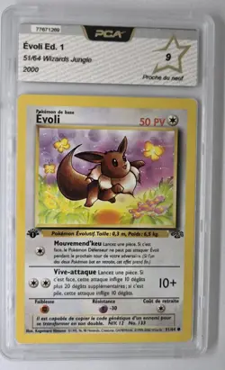 Carte Pokemon Evoli 51/64 PCA 9 Edition 1 Wizards Jungle Francais - Image 1
