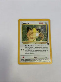 Pokemon TCG Meowth Black Star Promos Holo Card Wizards Black Star Promos 10 - Image 3