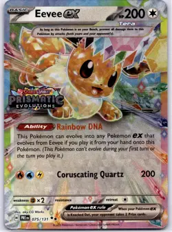 Eevee ex - (Prismatic Evolutions Stamp) Promo Miscellaneous Cards & Products 07 - Image 1