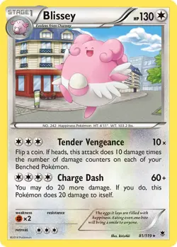Blissey 81/119 Phantom Forces Pokemon Card - NM - Image 1