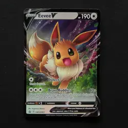 💥 Eevee V SWSH065 Promo SWSH: Sword & Shield Promo Holo Pokemon Card NM - Image 1