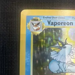 Pokemon TCG Vaporeon Jungle Holo Card 12/64 Unlimited Rare NM/Exc - Image 2