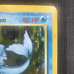 Pokemon TCG Vaporeon Jungle Holo Card 12/64 Unlimited Rare NM/Exc - Image 3