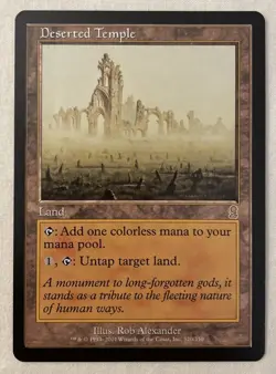 1x Deserted Temple Odyssey MTG Magic the Gathering NM - Image 1