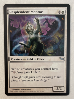 1x Resplendent Mentor Shadowmoor MTG Magic the Gathering LP - Image 1