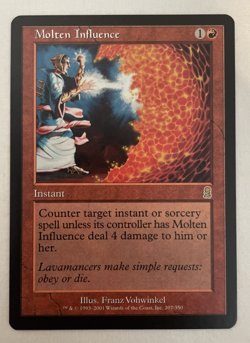 1x Molten Influence Odyssey MTG Magic the Gathering LP - Image 1