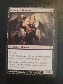 Magic the Gathering #89/264 Bloodgift Demon MTG Innistrad Black Rare LP - Image 1