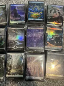 Collection Lot 500 FULL ART FOIL Lands Magic The Gathering *ALL NM * - Image 2