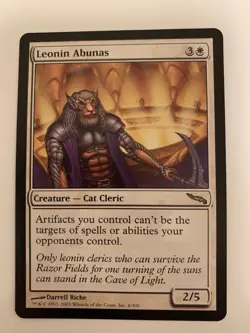 MTG NM Leonin Abunas Mirrodin Free Shipping In The US with Tracking - Image 1