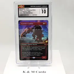 MTG - Foundations - Searslicer Goblin - Foil - Borderless - Graded CGC 10 - Image 1