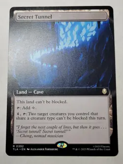 Secret Tunnel -Extended Art- Avatar: The Last Airbender Regular TLA 392 mtg NM/M - Image 1