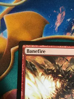 C5487 MAGIC MTG CORE SET 2019 M19 BANEFIRE #130 LP RARE - Image 3