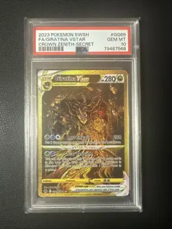 PSA 10 Giratina Vstar GG69/GG70 Crown Zenith Pokemon TCG English - Image 1