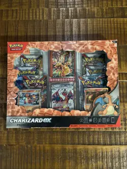 Pokemon TCG: Charizard ex Premium Collection Box - 6 Packs - Image 1