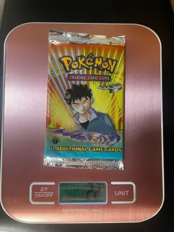 Pokemon Heavy 21.50g+ 1st Edition Gym Heroes Booster Pack FACTORY SEALED WOTC - Image 1