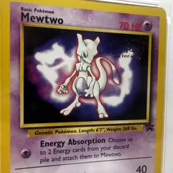 1999 Pokemon Game Movie Promo (Black Star Promo #3) Mewtwo - PSA 9 MINT - Image 4