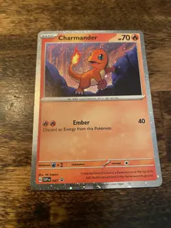 2023 POKEMON SVP EN-SV BLACK STAR PROMO 151 POSTER COLLECTION CHARMANDER #047 - Image 1