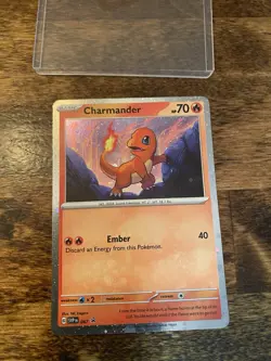 2023 POKEMON SVP EN-SV BLACK STAR PROMO 151 POSTER COLLECTION CHARMANDER #047 - Image 2