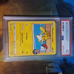 2020 POKEMON FUTSAL #001 PIKACHU ON THE BALL PSA 9 - Image 1